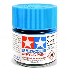 Tamiya X-14 Farba akrylowa SKY BLUE / 23ml