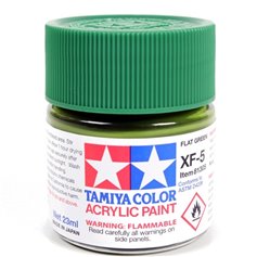 Tamiya XF-5 Farba akrylowa FLAT GREEN - 23ml