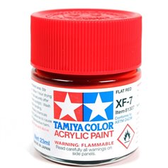 Tamiya XF-7 Acrylic paint FLAT RED - 23ml 