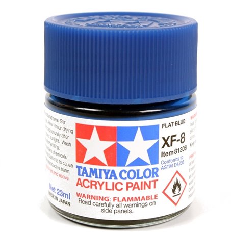Tamiya XF-8 Farba akrylowa FLAT BLUE - 23ml