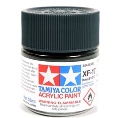Tamiya XF-17 Acrylic paint SEA BLUE - 23ml 