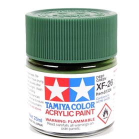 Tamiya XF-26 Acrylic paint DEEP GREEN - 23ml 