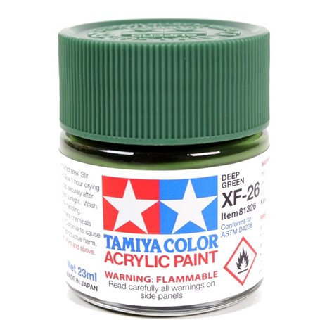 Tamiya XF-26 Acrylic paint DEEP GREEN - 23ml 
