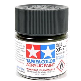 Tamiya XF-27 Acrylic paint BLACK GREEN - 23ml 