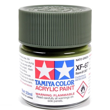 Tamiya XF-67 Acrylic paint NATO GREEN - 23ml 