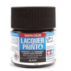 Tamiya LP-1 Lacquer paint BLACK - 10ml 