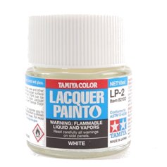 Tamiya LP-2 Lacquer paint WHITE - 10ml 