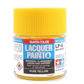 Tamiya LP-8 Lacquer paint PURE YELLOW - 10ml 
