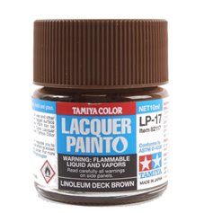 Tamiya LP-17 Lacquer paint LINOLEUM DECK BROWN - 10ml 