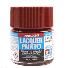 Tamiya LP-18 Lacquer paint DULL RED - 10ml 