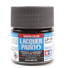 Tamiya LP-19 Lacquer paint GUN METAL - 10ml 