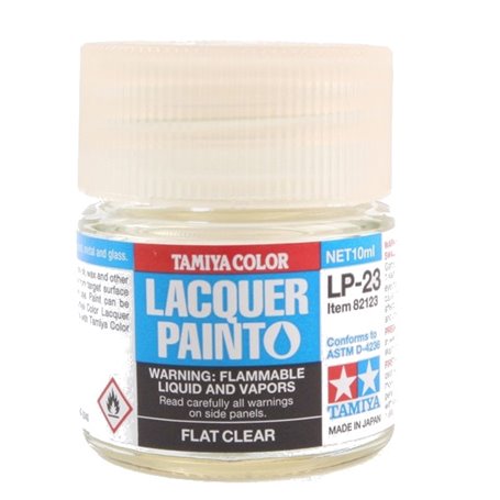 Tamiya LP-23 Lacquer paint FLAT CLEAR - 10ml 