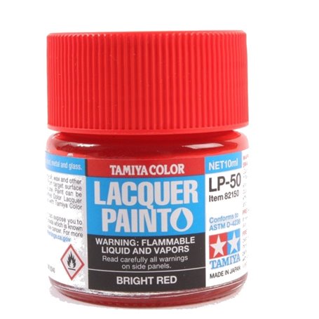 Tamiya LP-50 Lacquer paint BRIGHT RED - 10ml