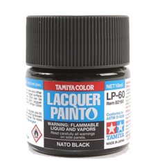 Tamiya LP-60 Lacquer paint NATO BLACK - 10ml