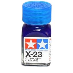 Tamiya X-23 Enamel paint CLEAR BLUE - 10ml 