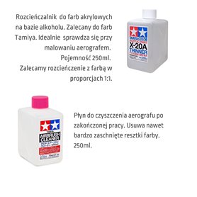 Aerograf i kompresor - zestaw Ultra PLUS + akcesoria i farby