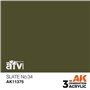 AK Interactive 3RD GENERATION ACRYLICS - SLATE NO.34 - 17ml