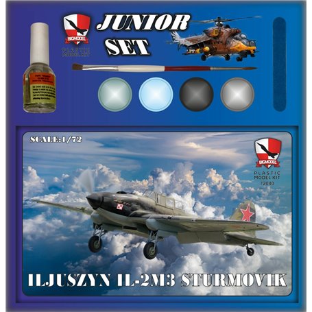 Big Model 1:72 Iljuszyn IL-2M3 Sturmovik - JUNIOR SET - z farbami