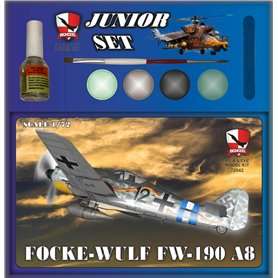 Big Model 1:72 Focke Wulf Fw-190 A-8 - JUNIOR SET - z farbami