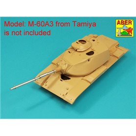 ABER 1:35 Metalowa lufa 105 mm M-68 W/THERMAL SHROUD do M60A3 dla Dragon / Takom / Tamiya