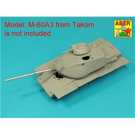 ABER 1:35 Metalowa lufa 105 mm M-68 W/THERMAL SHROUD do M60A3 dla Dragon / Takom / Tamiya