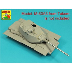 ABER 1:35 Metalowa lufa 105 mm M-68 W/THERMAL SHROUD do M60A3 dla Dragon / Takom / Tamiya
