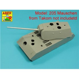 Aber 35 L-331 German 128 mm KwK 44 L/55 Gun Barrel for Typ 205 Mauschen (Takom)