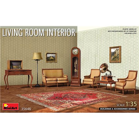 Mini Art 35646 Living Room Interior