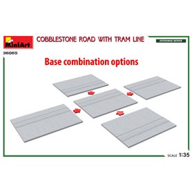 Mini Art 1:35 COBBLESTONE ROAD W/TRAM LINE