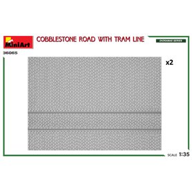 Mini Art 1:35 COBBLESTONE ROAD W/TRAM LINE