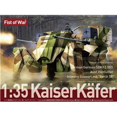 Modelcollect 1:35 KAISERKAFER - GERMAN SDKFZ.553 AUSF.VIERFUSSLER INFANTRY SUPPORT MIT GERAT 58 