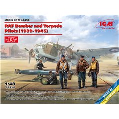 ICM 1:48 RAF BOMBER AND TORPEDO PILOTS - 1939-1945