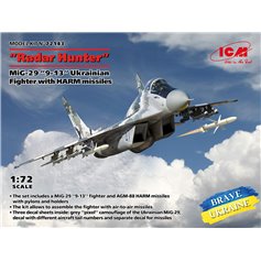 ICM 1:72 RADAR HUNTER - MiG-29 9-13 - UKRAINIAN FIGHTER W/HARM MISSILES