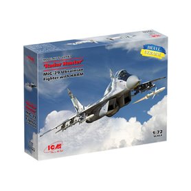ICM 72143 "Radar Hunter" MiG-29 "9-13" Ukrainian Fighter with HARM Missiles
