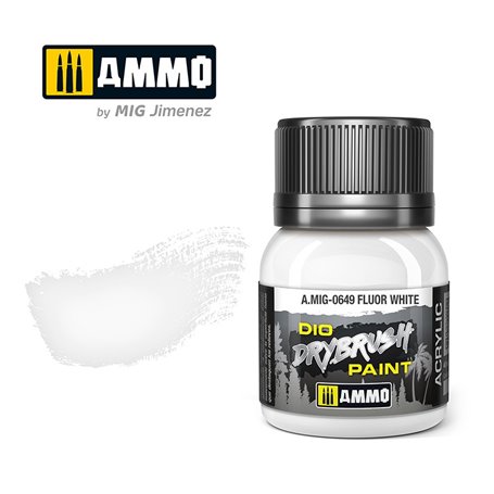 Ammo of MIG DRYBRUSH – Fluor White