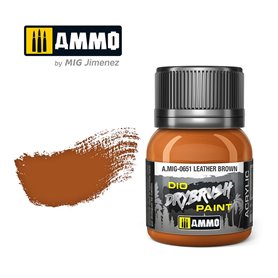Ammo of MIG DRYBRUSH - LEATHER BROWN - 40ml