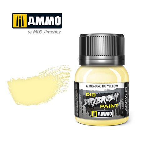 Ammo of MIG DRYBRUSH – Ice Yellow