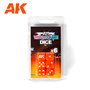 AK Interactive 1061 SET 6 DICES - ORANGE