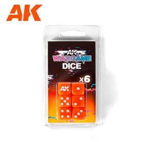 AK Interactive 1061 SET 6 DICES - ORANGE