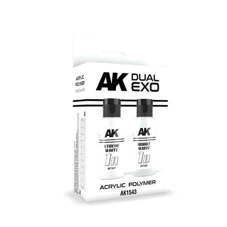 AK Interactive 1543 XTREME WHITE AND ROBOT WHITE DUAL EXO