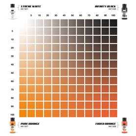 AK Interactive 1546 PURE ORANGE & FADED ORANGE DUAL EXO Set