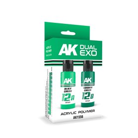 AK Interactive 1556 DUAL EXO - ALIEN GREEN AND VIRIDIAN GREEN