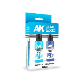 AK Interactive 1558 DUAL EXO - URANUS BLUE AND COBALT BLUE