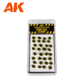 AK Interactive 8249 GRASS WITH STONES EARLY FALL TUFFS - 6mm
