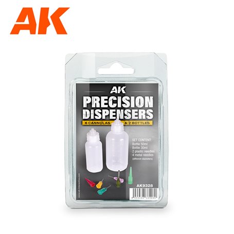 AK Interactive 9328 PRECISION DISPENSERS (6cannulas & 2 bott