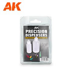 AK Interactive 9328 PRECISION DISPENSERS - 50ml + 30ml + 6 końcówek