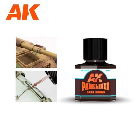 AK Interactive 12022 Dark Brown Paneliner 40 ml