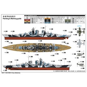 Trumpeter 1:350 DKM H CLASS BATTLESHIP