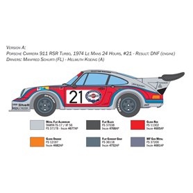 Italeri 1:24 Porsche Carrera RSR Turbo