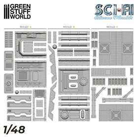 Green Stuff World Sci-Fi Silicone Mould